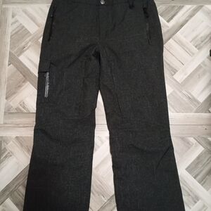 Men's Charcoal Cargo Snow Ski Pants